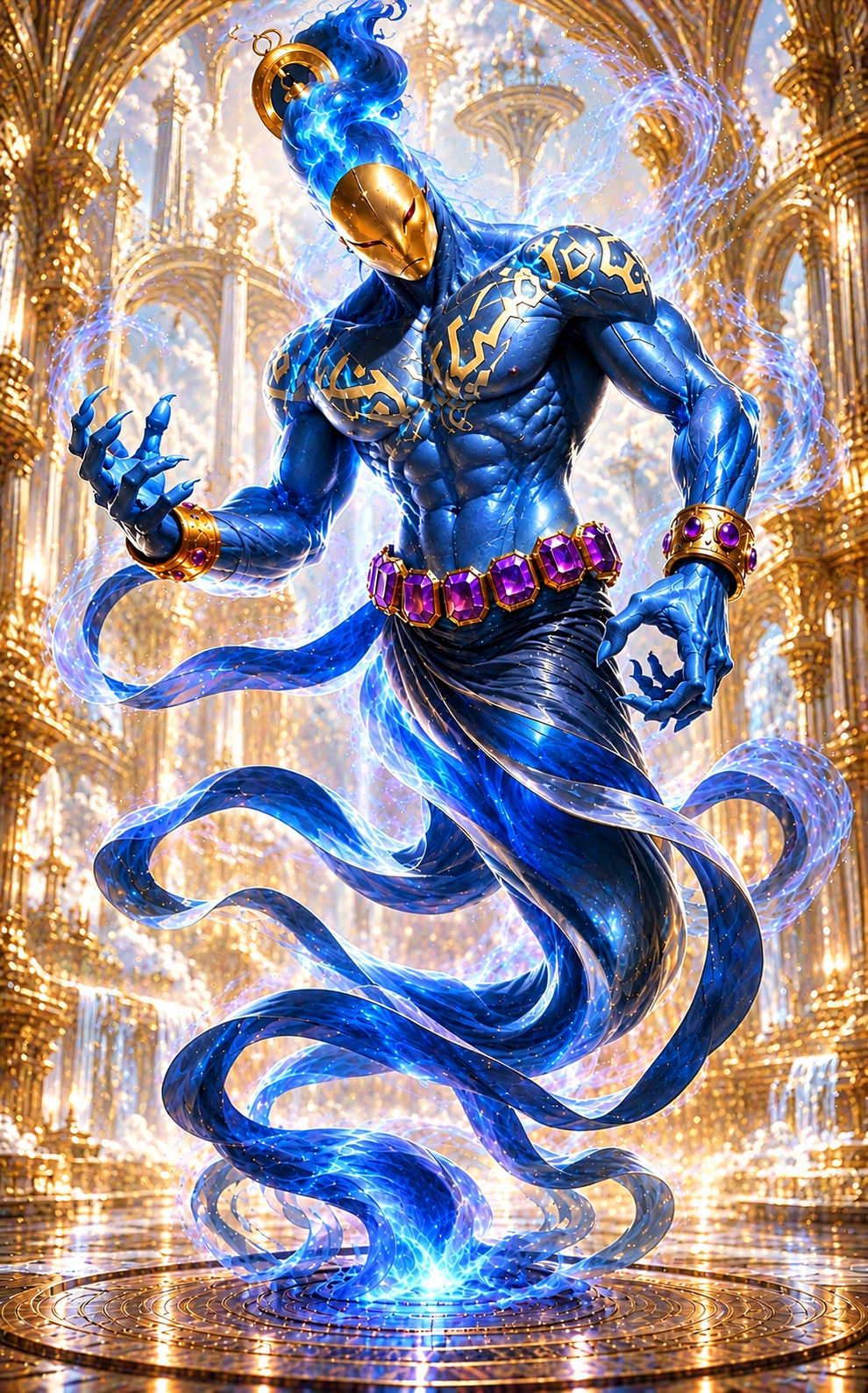 [RARE] The Celestial Marid Djinn of Prosperity, Grand Manifestation & Infinite Strategic Dominion