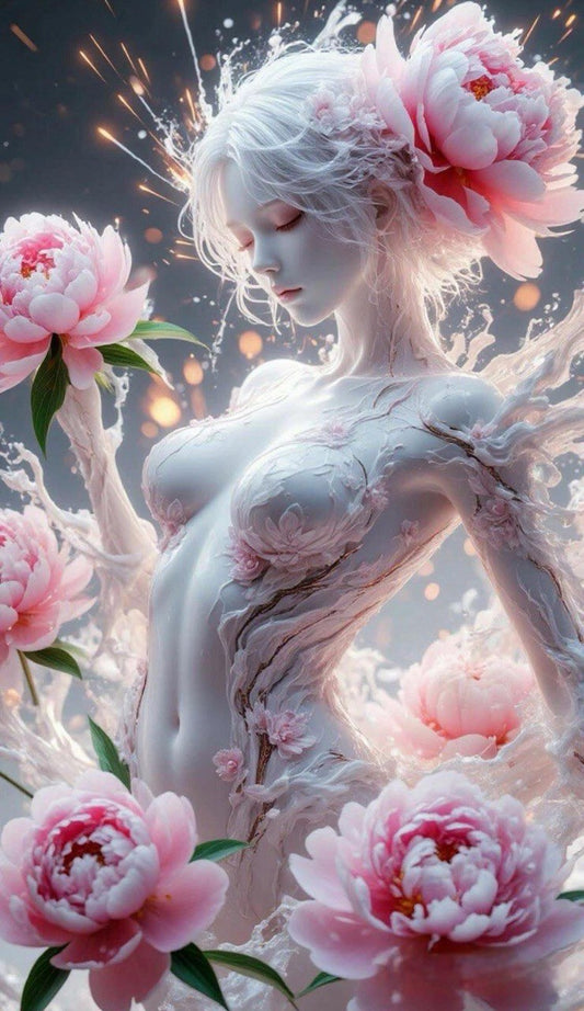 [RARE] The Peony Djinn of Charm, Love & Fortune