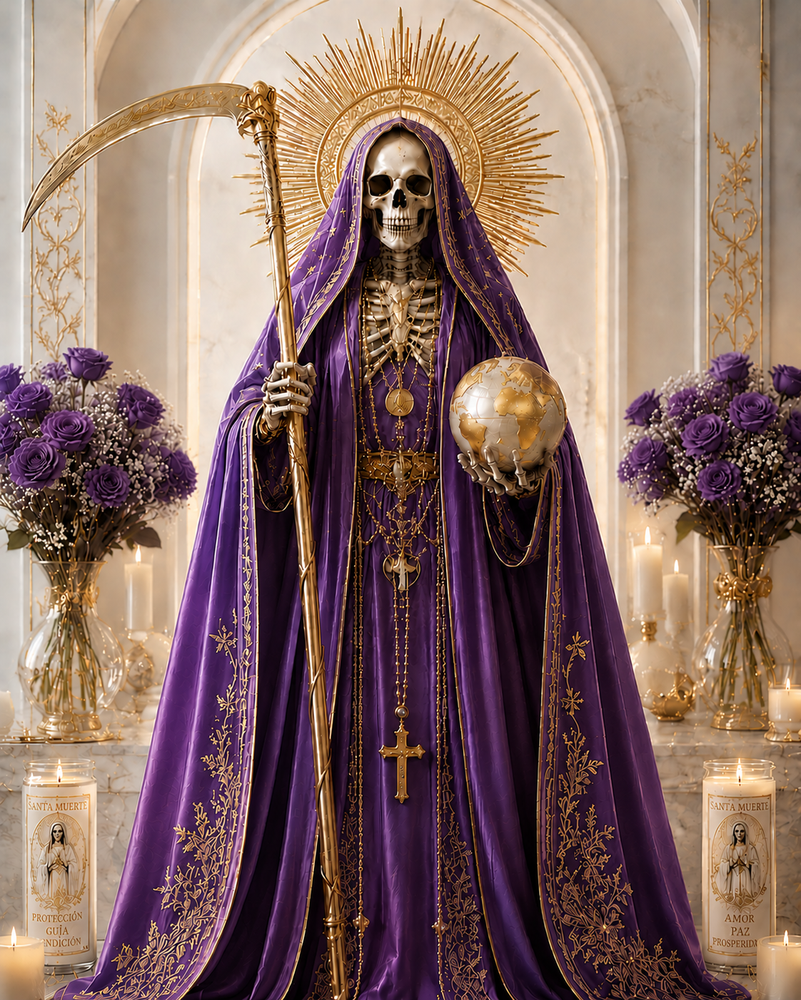 Santa Muerte Divine Portal: Saint of The Most Holy Death & Transformation